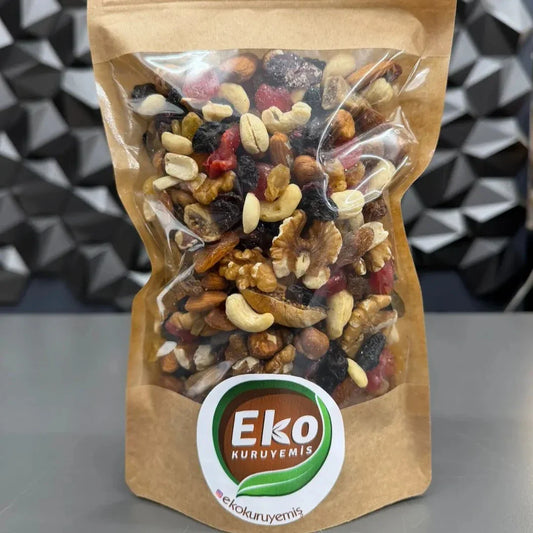 Tamamen Çiğ Kurumeyve ve Kuruyemişten Oluşan Yaşam Çerezi 500 gr 2