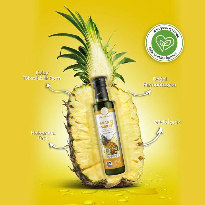 Zühre Ana Ananas Sirkesi Doğal Fermantasyon 3