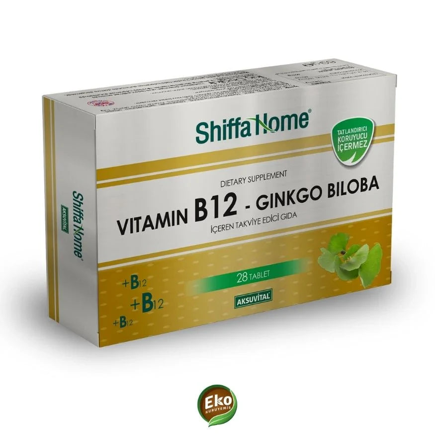 Aksu Vital Shiffa Home Bitkisel Vitamin B12-Gingko Biloba Tablet