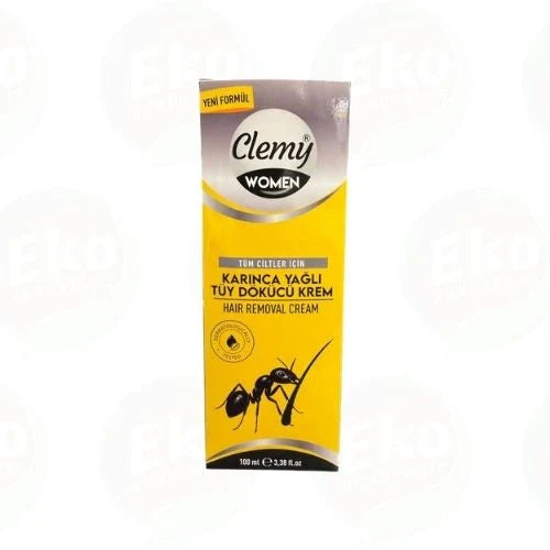 Clemy Karınca Yağlı Tüy Dökücü Krem 100 ml – Hızlı Etkili Pürüzsüz Cilt Bakımı
