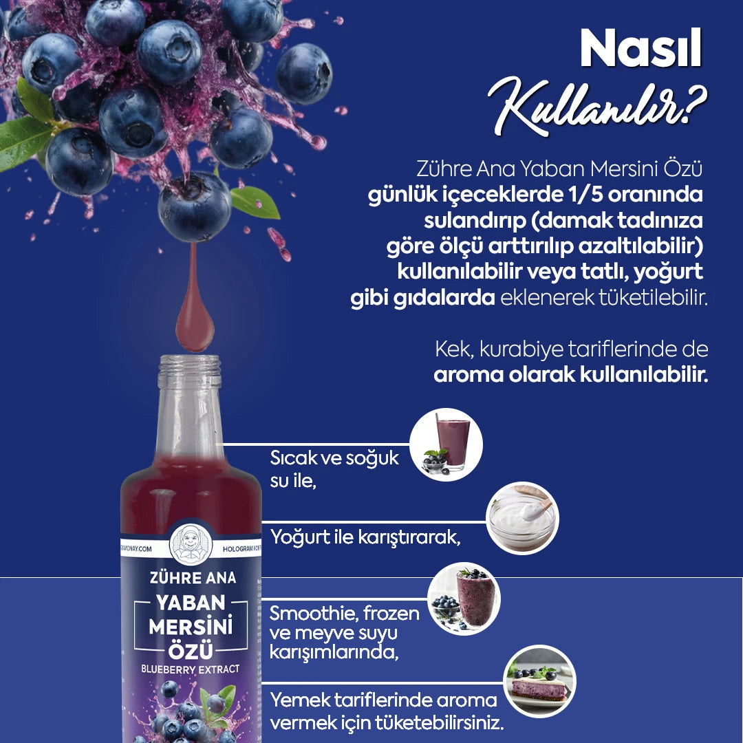 Zühre Ana Yaban Mersini Özü %100 Doğal – Konsantre Yaban Mersini Ekstresi | Katkısız & Seyreltilerek Kullanılır 3