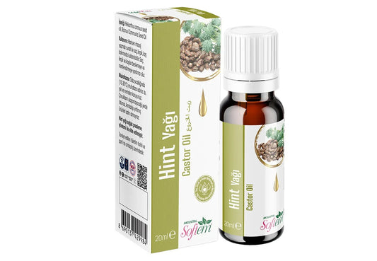 Softem Hint Yağı 20 ml – Soğuk Sıkım Castor Oil (Ricinus Communis) | Kaş, Kirpik, Saç ve Cilt Bakım Yağı