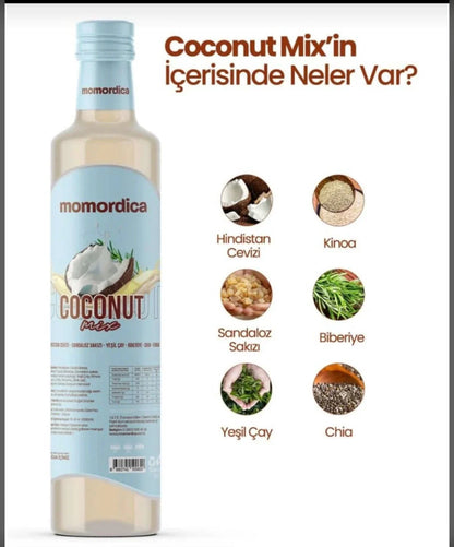 Coconut Mix 250ml – Hindistan Cevizi, Chia, Kinoa ve Yeşil Çay İçeren Bitkisel Karışım 2