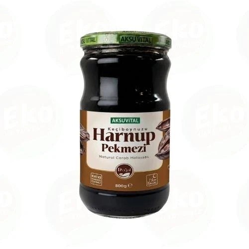 Aksuvital Harnup (Keçiboynuzu) Pekmezi 800 gr – %100 Doğal, Katkısız, Şekersiz Pekmez
