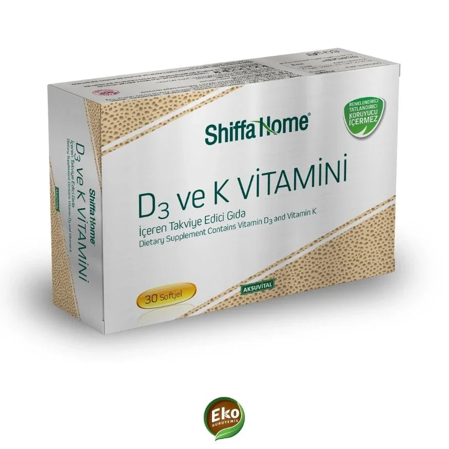 Aksu Vital D3 Ve K Vitamini 1300 Mg 30 Adet