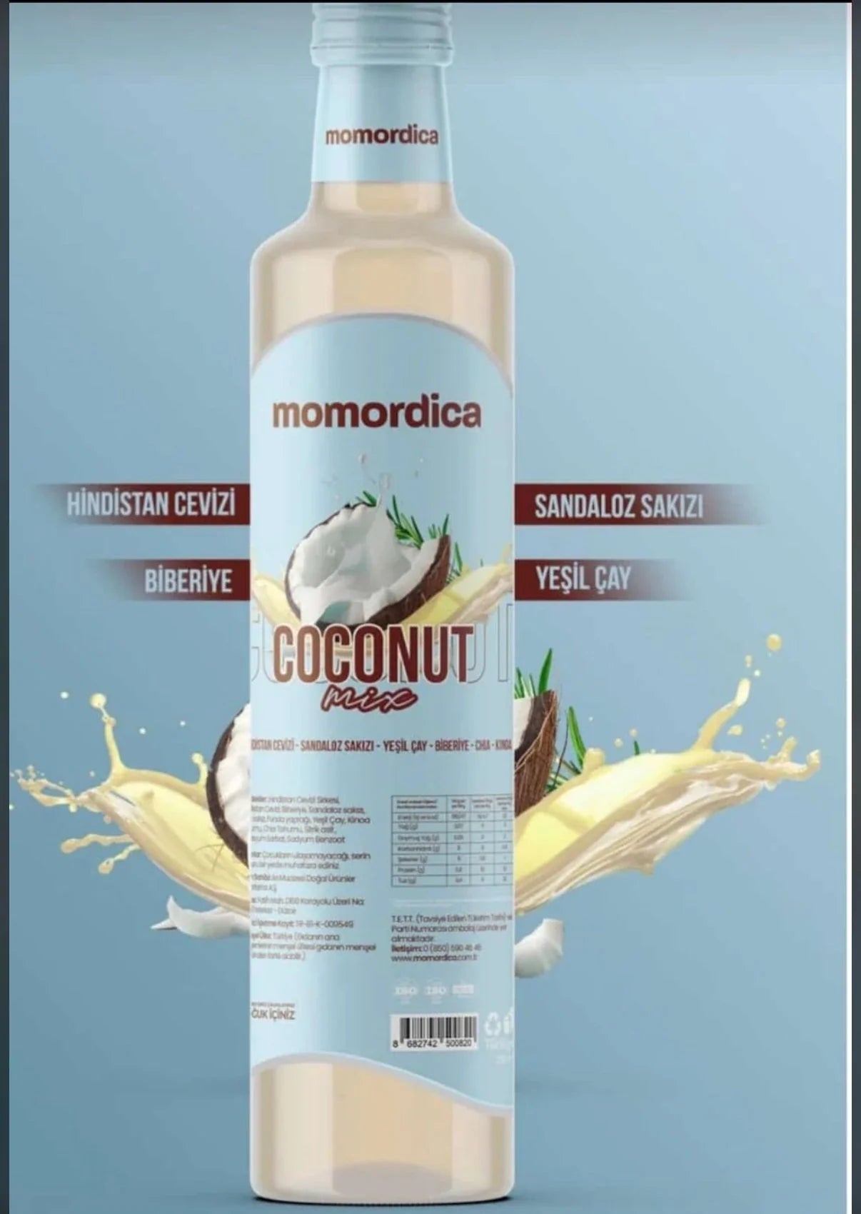 Coconut Mix 250ml – Hindistan Cevizi, Chia, Kinoa ve Yeşil Çay İçeren Bitkisel Karışım 4