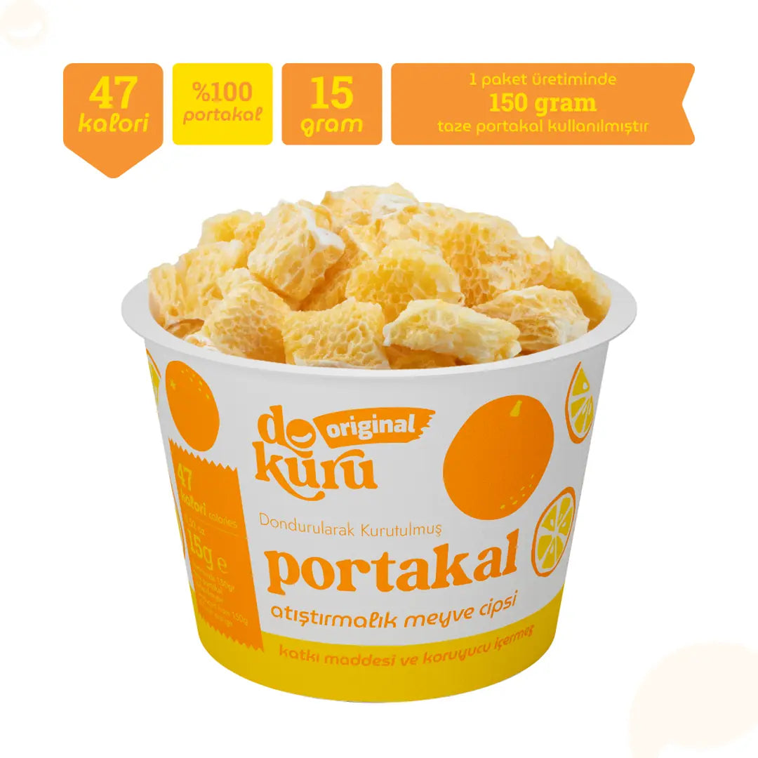 Dokuru Portakal Cipsi 15 gr – %100 Doğal Freeze Dry Portakal, Katkısız Sağlıklı Atıştırmalık 3