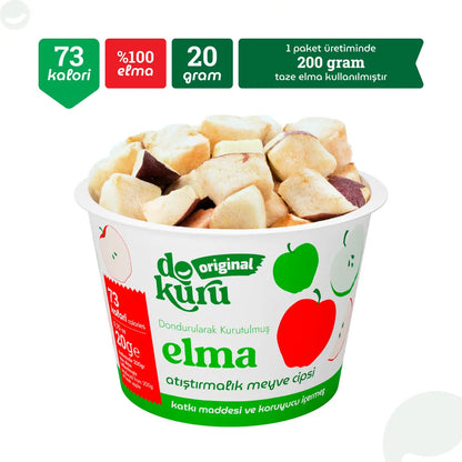 Dokuru Elma Cipsi 20 gr – %100 Doğal Freeze Dry Elma, Katkısız Sağlıklı Atıştırmalık 2