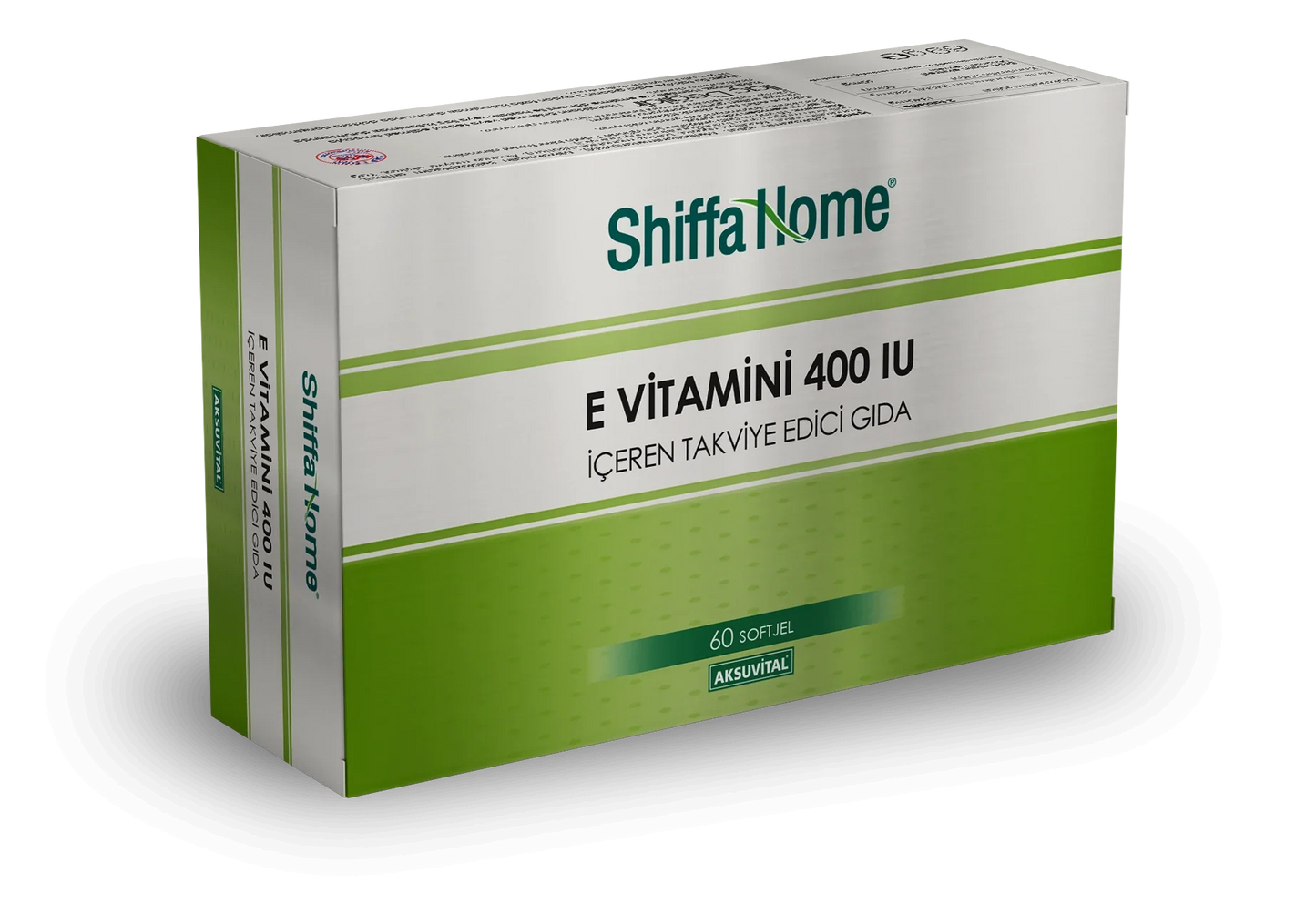 Shiffa Home E Vitamini 400 IU 700 mg 60 Softjel – Alfa Tokoferol Takviye Edici Gıda