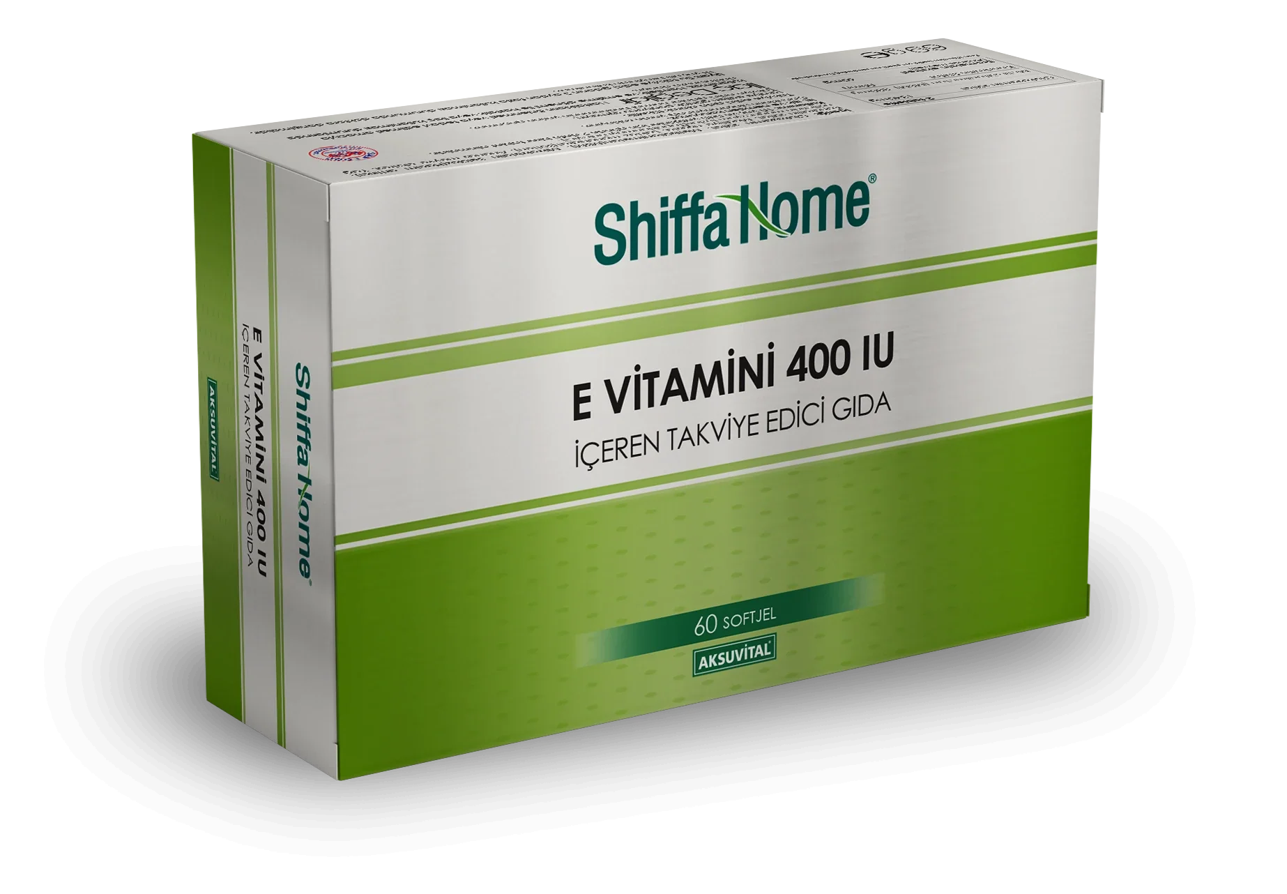 Shiffa Home E Vitamini 400 IU 700 mg 60 Softjel – Alfa Tokoferol Takviye Edici Gıda