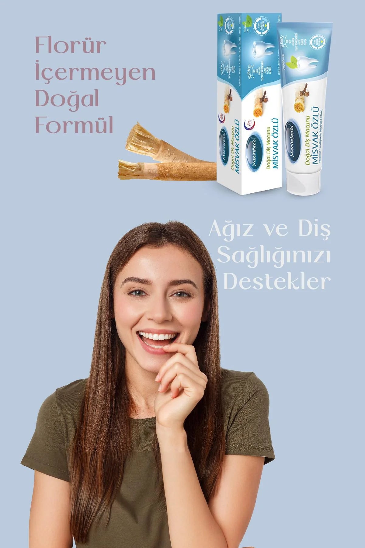 Mecitefendi Misvak Özlü Doğal Diş Macunu 5