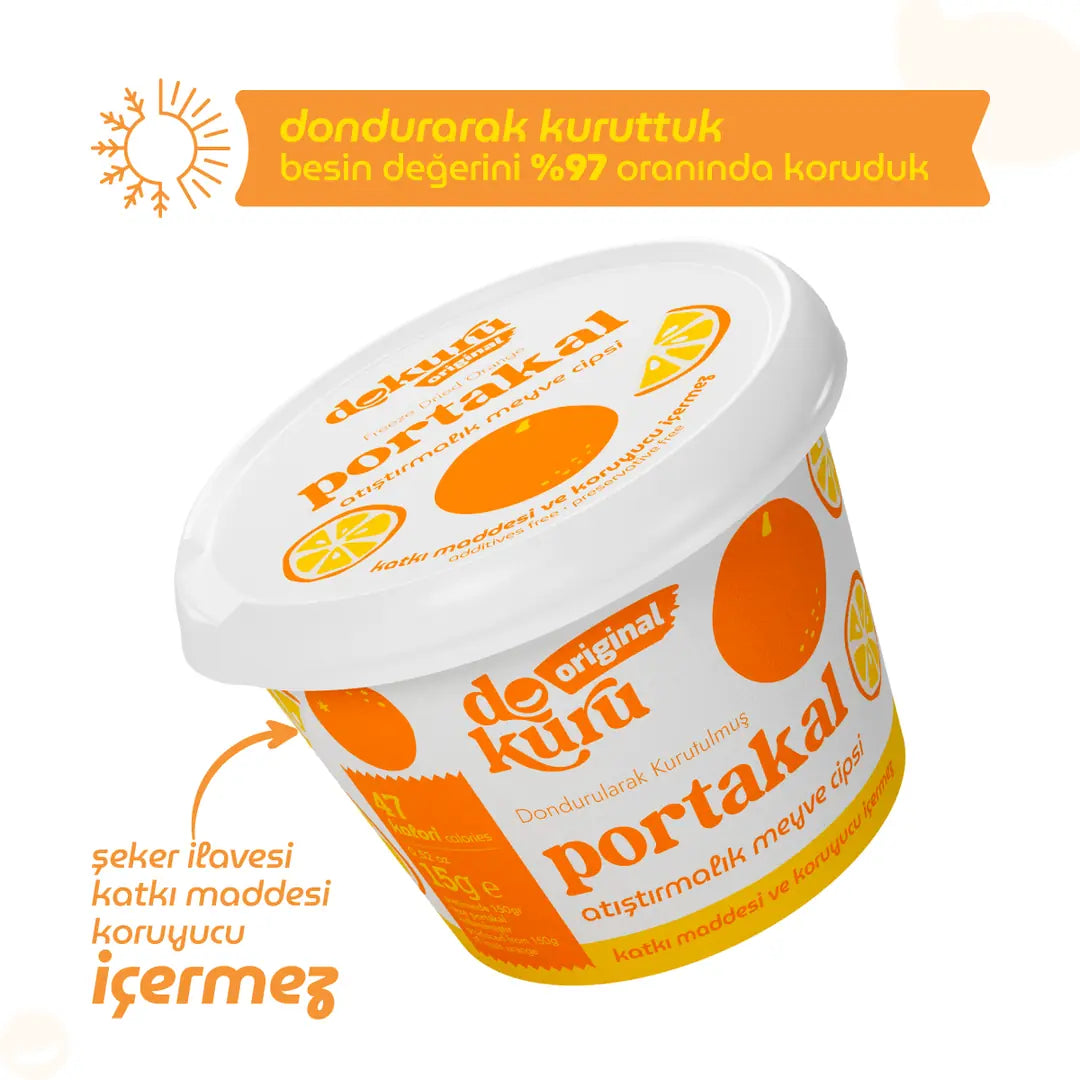 Dokuru Portakal Cipsi 15 gr – %100 Doğal Freeze Dry Portakal, Katkısız Sağlıklı Atıştırmalık 4