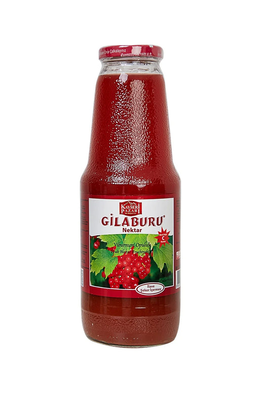Gilaburu Suyu Nektarı 1000 ml Cam Şişe Şeker İlavesiz 2