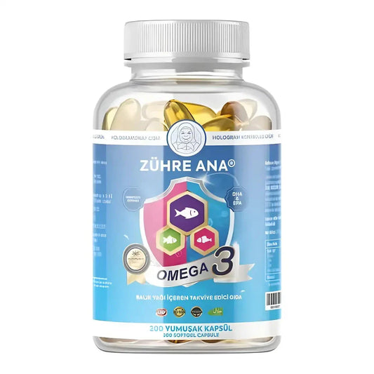 Zühre Ana Omega 3 Balık Yağı - 200 Kapsül