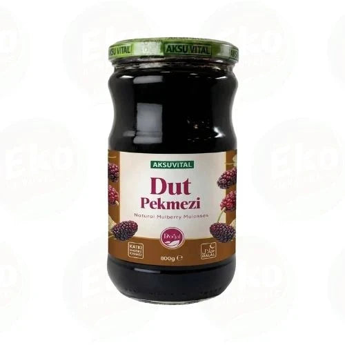 Aksuvital Dut Pekmezi 800 gr – %100 Doğal, Katkısız, Şekersiz Dut Pekmezi