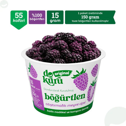Dokuru Böğürtlen Cipsi 20 gr – %100 Doğal Freeze Dry Böğürtlen, Katkısız Sağlıklı Atıştırmalık 2