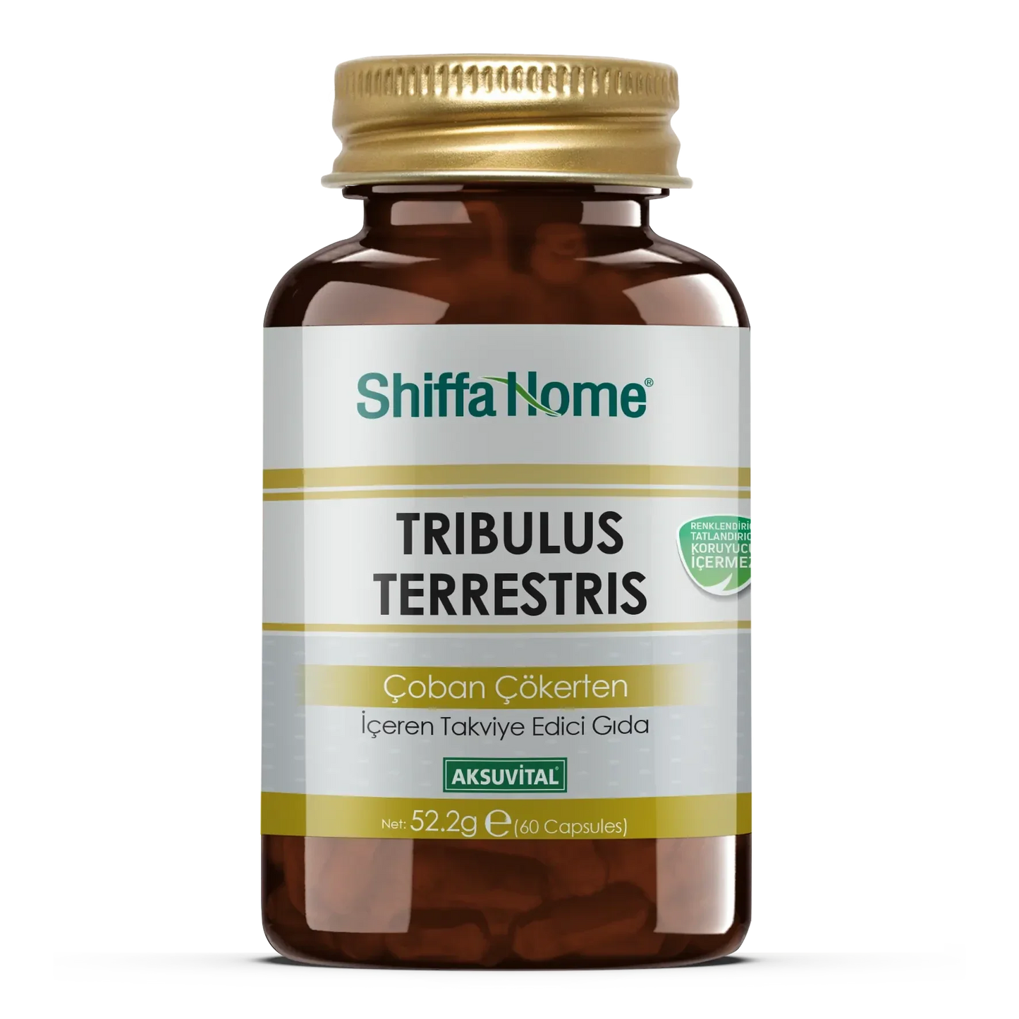 Shiffa Home Tribulus Terrestris (Çoban Çökerten) Kapsül – 60 Kapsül Bitkisel Takviye Edici Gıda