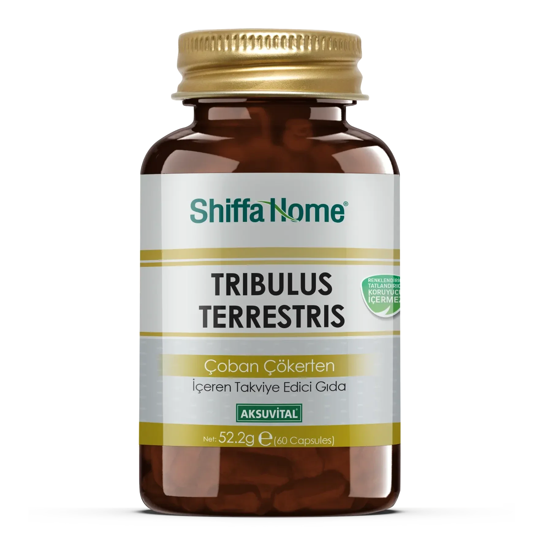 Shiffa Home Tribulus Terrestris (Çoban Çökerten) Kapsül – 60 Kapsül Bitkisel Takviye Edici Gıda