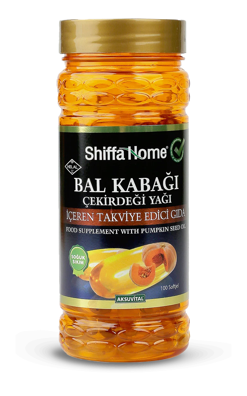 Bal Kabağı Çekirdeği Yağı Softjel 1000 mg – 100 Kapsül, Soğuk Sıkım Takviye Edici Gıda 2