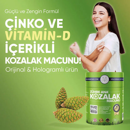 Zühre Ana Kozalak Macunu – Servi Kozalağı İçeren Bitkisel Karışım | Bağışıklık Destekleyici Pekmezli Macun 3