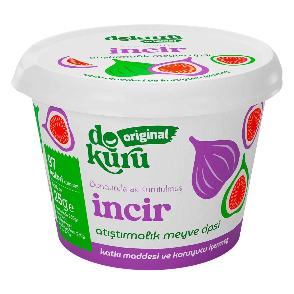 Dokuru İncir Cipsi 30 gr – %100 Doğal Freeze Dry İncir, Katkısız Sağlıklı Atıştırmalık