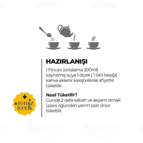 Harmana Hindiba Kahvesi 150 gr (60 Kullanım) – Hindiba Kökü & Kahve Karışımı | Detoks Destekleyici Kahve Alternatifi 3