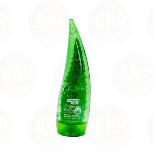 Softto Plus Aloe Vera Jel 250 ml – %99 Aloe Vera İçeren Nemlendirici ve Yatıştırıcı Cilt Bakım Jeli