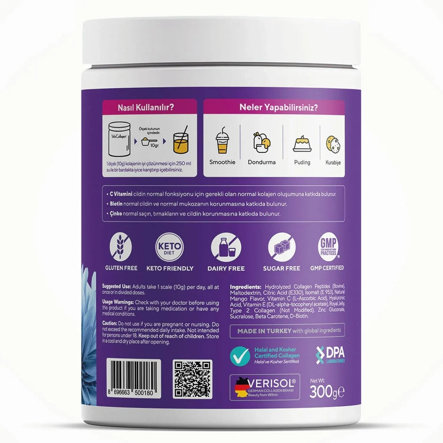 We Collagen Tip 1-2-3 Toz Kolajen 300gr 2