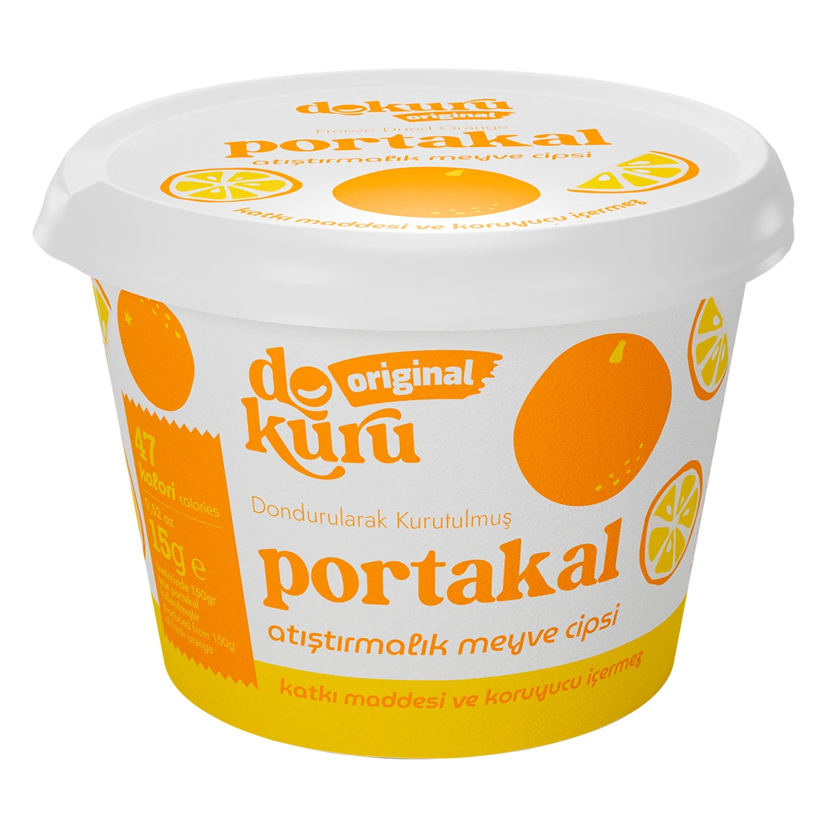 Dokuru Portakal Cipsi 15 gr – %100 Doğal Freeze Dry Portakal, Katkısız Sağlıklı Atıştırmalık