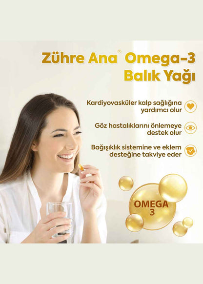 Zühre Ana Omega 3 Balık Yağı - 200 Kapsül 5