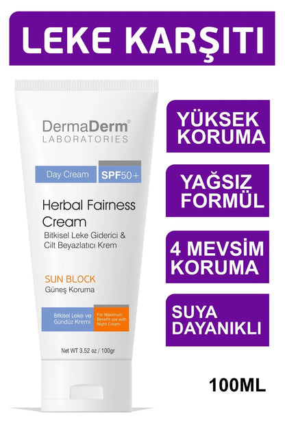 DermaDerm Bitkisel Krem Spf+50 Gündüz Kremi