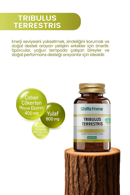 Shiffa Home Tribulus Terrestris (Çoban Çökerten) Kapsül – 60 Kapsül Bitkisel Takviye Edici Gıda 5