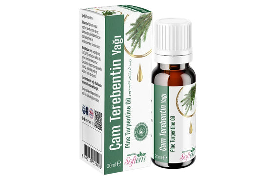Softem Çam Terebentin Yağı 20 ml – Distilasyon Yöntemiyle Elde Edilmiş Uçucu Yağ | Saç Bakım Güçlendirici & Aromaterapi Yağı