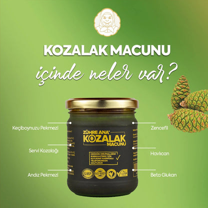 Zühre Ana Kozalak Macunu – Servi Kozalağı İçeren Bitkisel Karışım | Bağışıklık Destekleyici Pekmezli Macun 2
