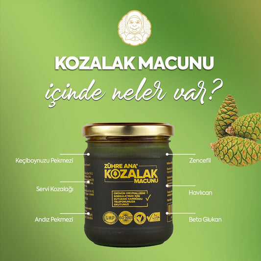 Zühre Ana Kozalak Macunu – Servi Kozalağı İçeren Bitkisel Karışım | Bağışıklık Destekleyici Pekmezli Macun 2