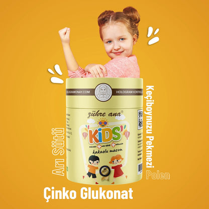 Zühre Ana Kids Kakaolu Macun – Çocuklar İçin Ballı & Propolisli Bitkisel Macun | Kakao Aromalı Takviye Edici Gıda 2