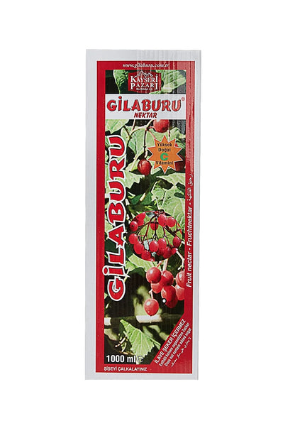 Gilaburu Suyu Nektarı 1000 ml Cam Şişe Şeker İlavesiz 3