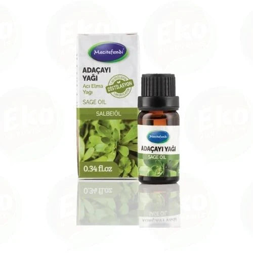 Mecitefendi Adaçayı (Acı Elma) Yağı 10 ml – %100 Saf Salvia Officinalis Uçucu Yağı | Distilasyon Yöntemi