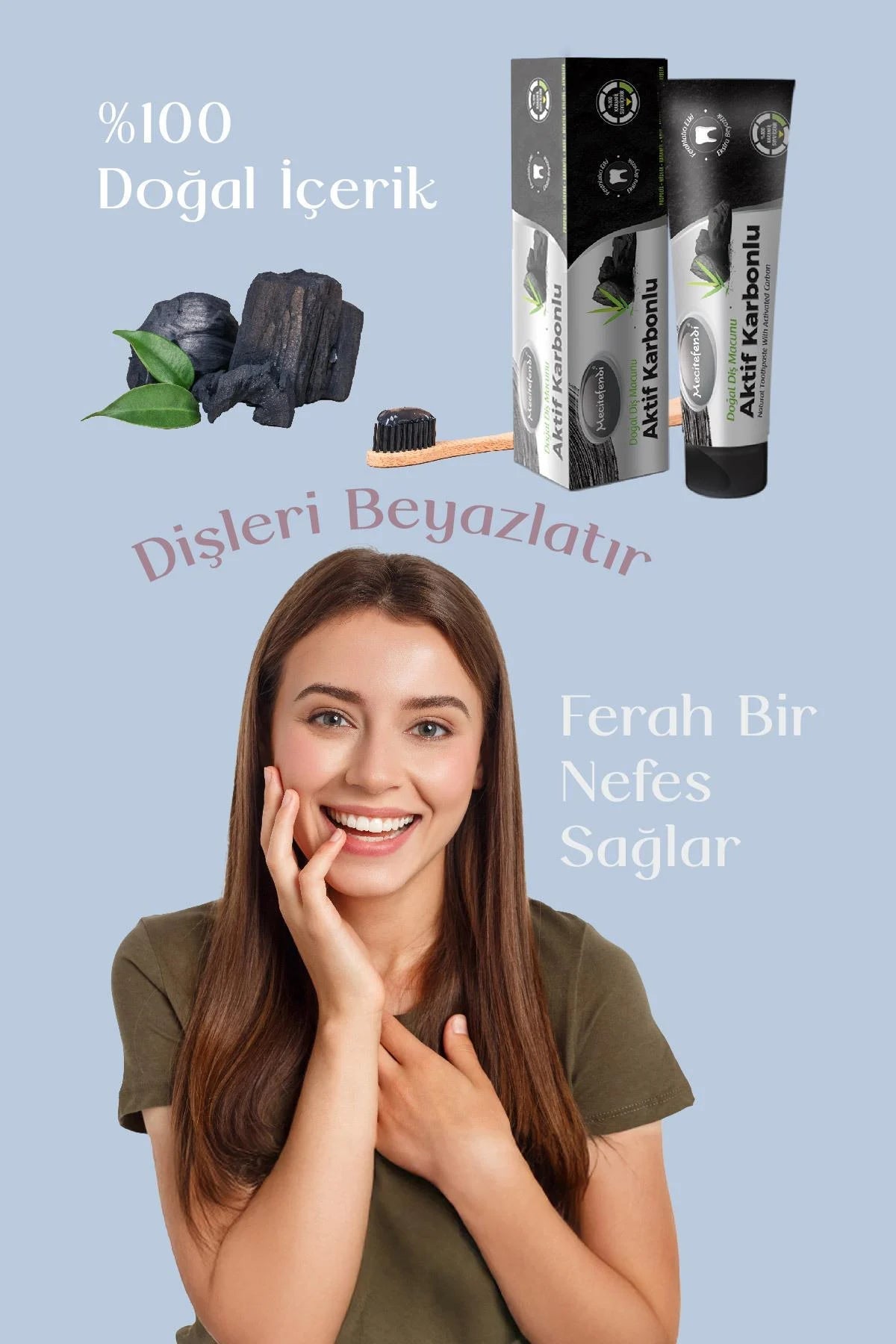 Mecitefendi Aktif Karbonlu Doğal Diş Macunu 3