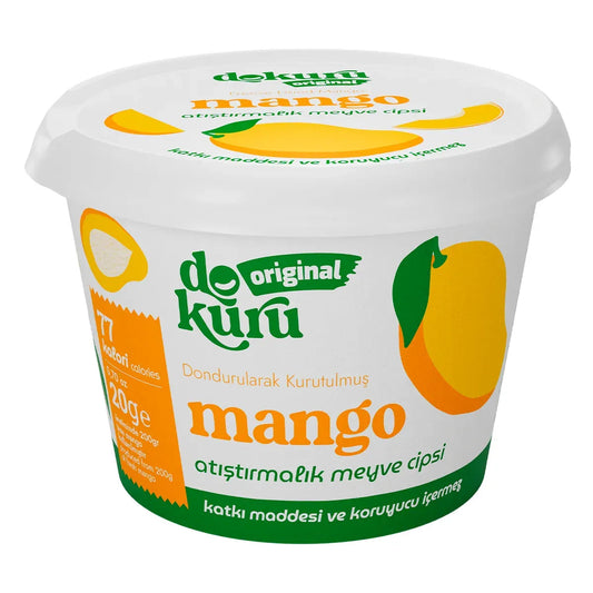 Dokuru Mango Cipsi 20 gr – %100 Doğal Freeze Dry Kuru Meyve, Katkısız Atıştırmalık