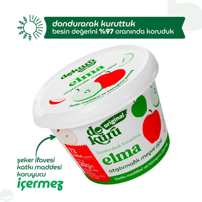 Dokuru Elma Cipsi 20 gr – %100 Doğal Freeze Dry Elma, Katkısız Sağlıklı Atıştırmalık 5