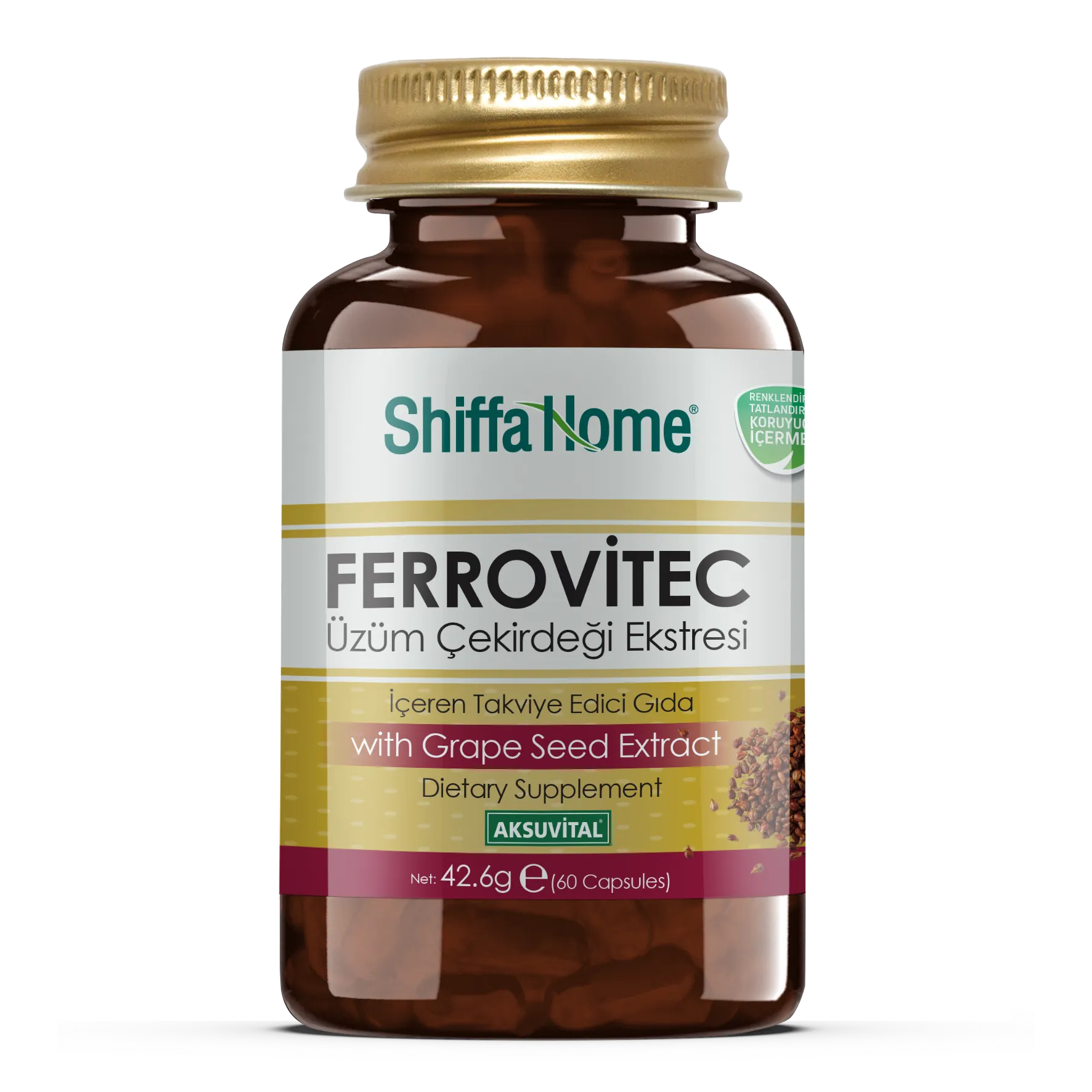 Shiffa Home Ferrovitec Üzüm Çekirdeği Ekstresi