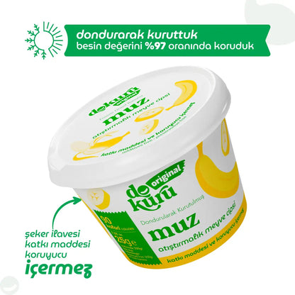 Dokuru Muz Cipsi 30 gr – %100 Doğal Freeze Dry Muz, Katkısız Sağlıklı Atıştırmalık 3