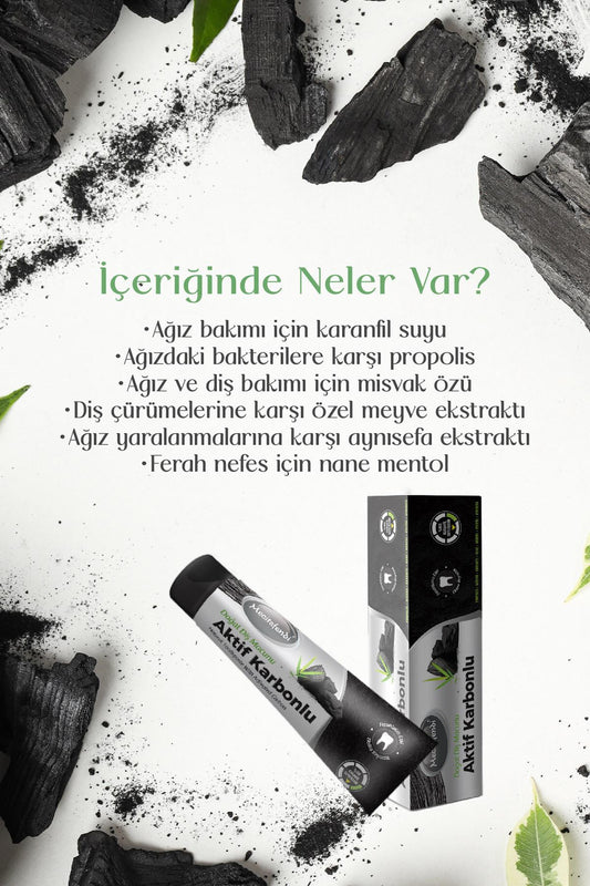 Mecitefendi Aktif Karbonlu Doğal Diş Macunu 2