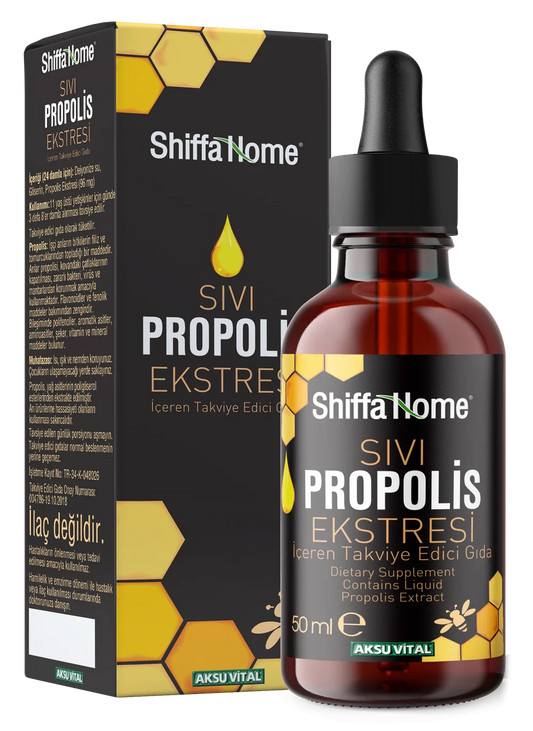 Sıvı Propolis Ekstresi 50 ml – Damla Formunda Doğal Propolis Takviye Edici Gıda