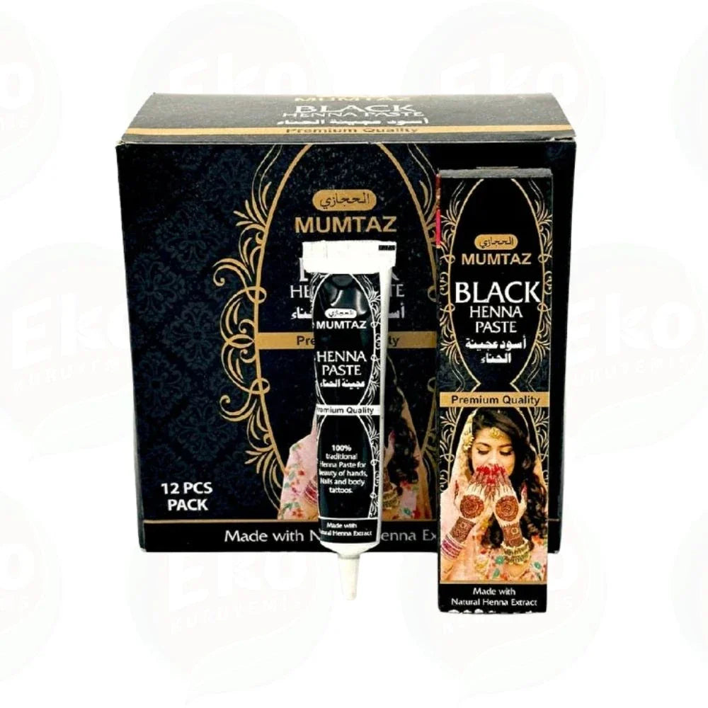 Mumtaz Siyah Kına Tüp 25 gr – El ve Vücut İçin Hazır Black Henna Paste | Kolay Uygulama Kalıcı Desen 3
