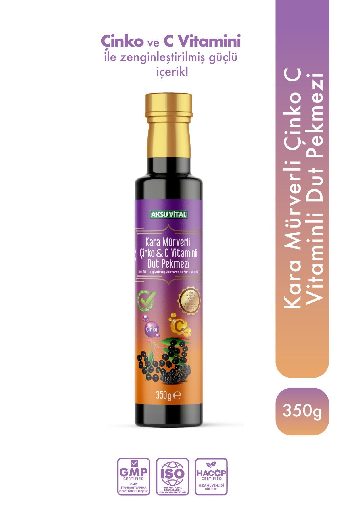 Aksuvital Kara Mürverli Dut Pekmezi