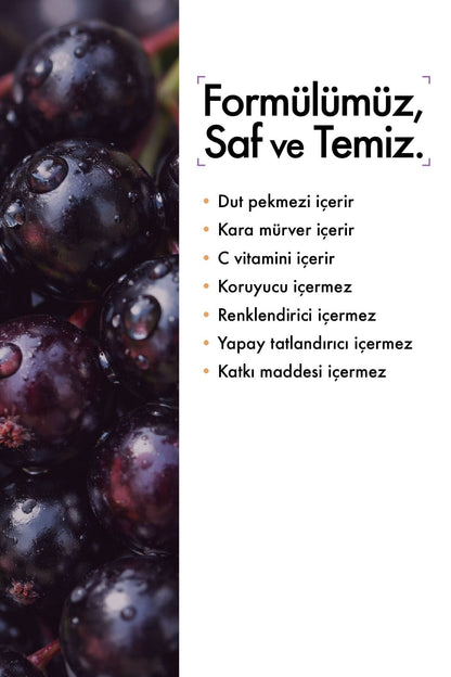 Aksuvital Kara Mürverli Dut Pekmezi